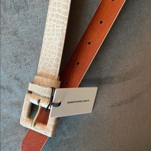 Something Navy Croc 🐊 Print Belt